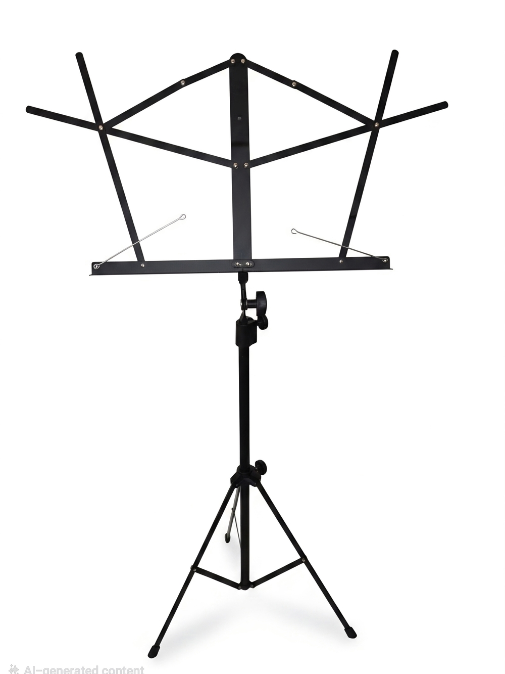 Hamilton Black and White Folding Music Stand with Carry Bag